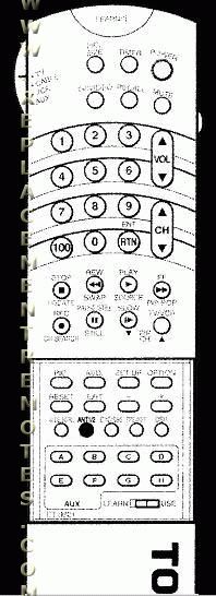 TOSHIBA CT9721 TV Remote Control
